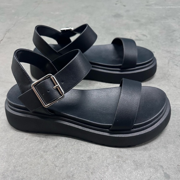 Black Women's Sandals - Picture 7 of 13
